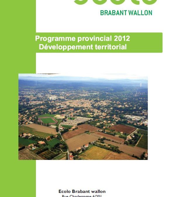 Programme provincial: développement territorial