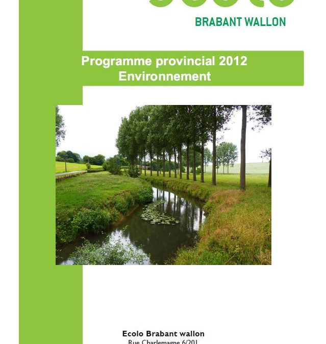 Programme provincial: environnement